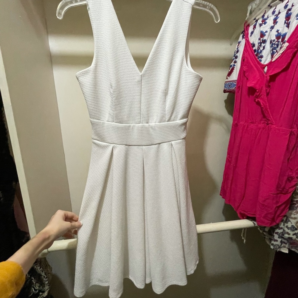 White engagement party dress